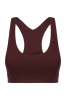 Stanik Pulse Bra, wełna merino, brązowy