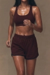 Spodenki sportowe Drift Short, wełna merino, brązowe
