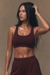 Stanik Pulse Bra, wełna merino, brązowy