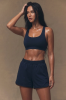 Spodenki sportowe Drift Short, wełna merino, granatowe