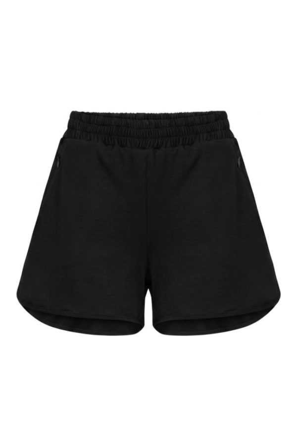Spodenki Drift Short, wełna i eukaliptus, czarne