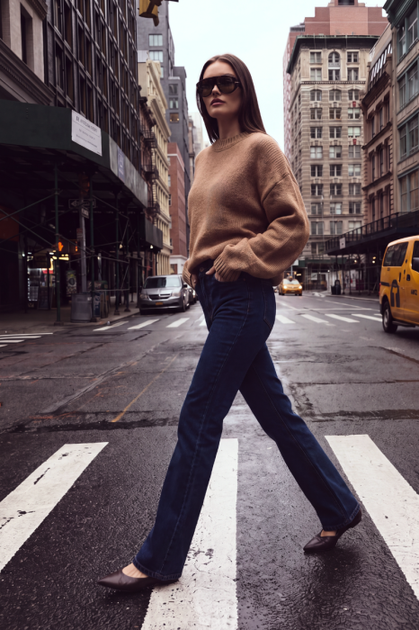 Sweter Willow – wełniany sweter damski 100% merino, beżowy