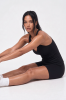 Top sportowy Wool Boost, kolor czarny. Wełna merino z roica, konstrukcja non toxic activewear.