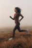 Bluza sportowa Pacer, wełna merino, brązowa