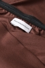 Legginsy sportowe Core V-waist z wełny merino, brązowe – detal metki