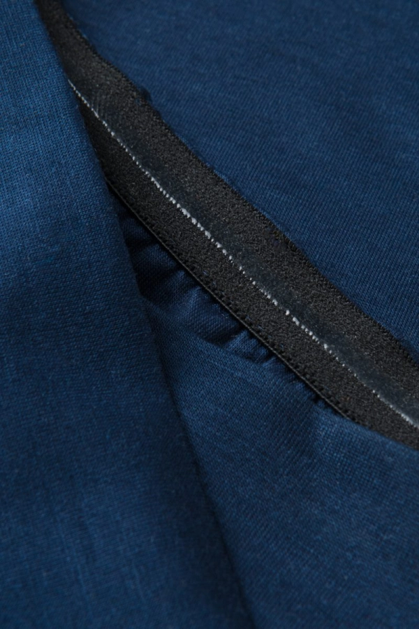 Legginsy sportowe Core V-waist, wełna merino, granatowe – detal pasa