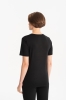 T-shirt O-neck Snowfield czarny wełniany