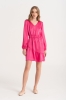 Sukienka Valentina z cupro różowa