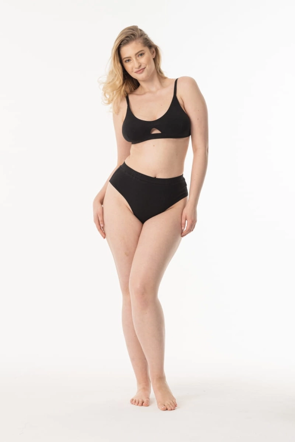 Majtki Wrap z bawełny organicznej czarne