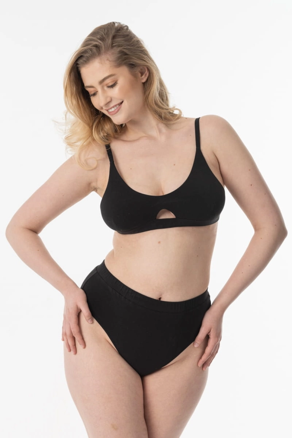 Majtki Wrap z bawełny organicznej czarne