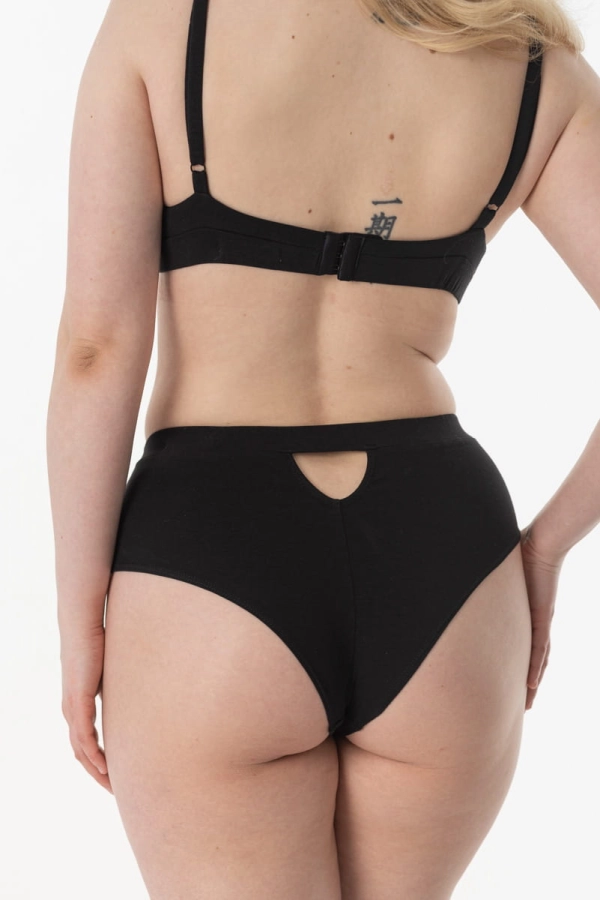 Majtki Wrap z bawełny organicznej czarne