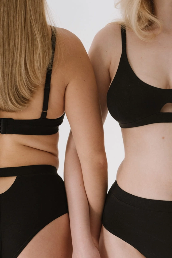 Majtki Wrap z bawełny organicznej czarne