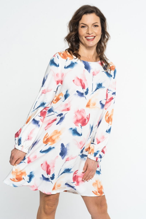 Sukienka Siv wiskozowa we wzory