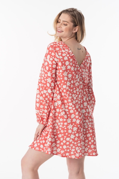 Sukienka Siv wiskozowo-bawełniana, w kwiaty