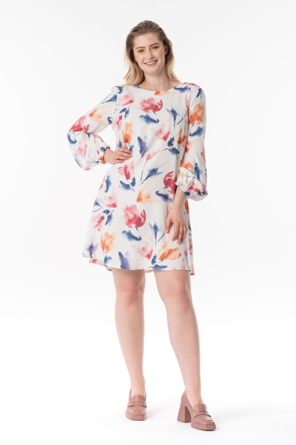 Sukienka Siv wiskozowa we wzory