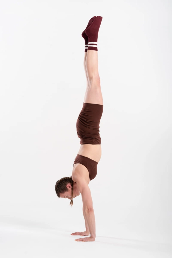 Skarpety sportowe Montreal z bawełny organicznej, bordowe