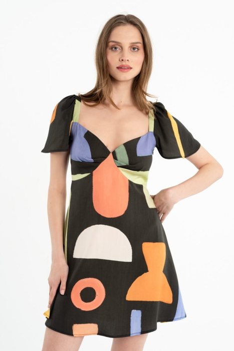 Sukienka Violet z lyocellu, we wzory