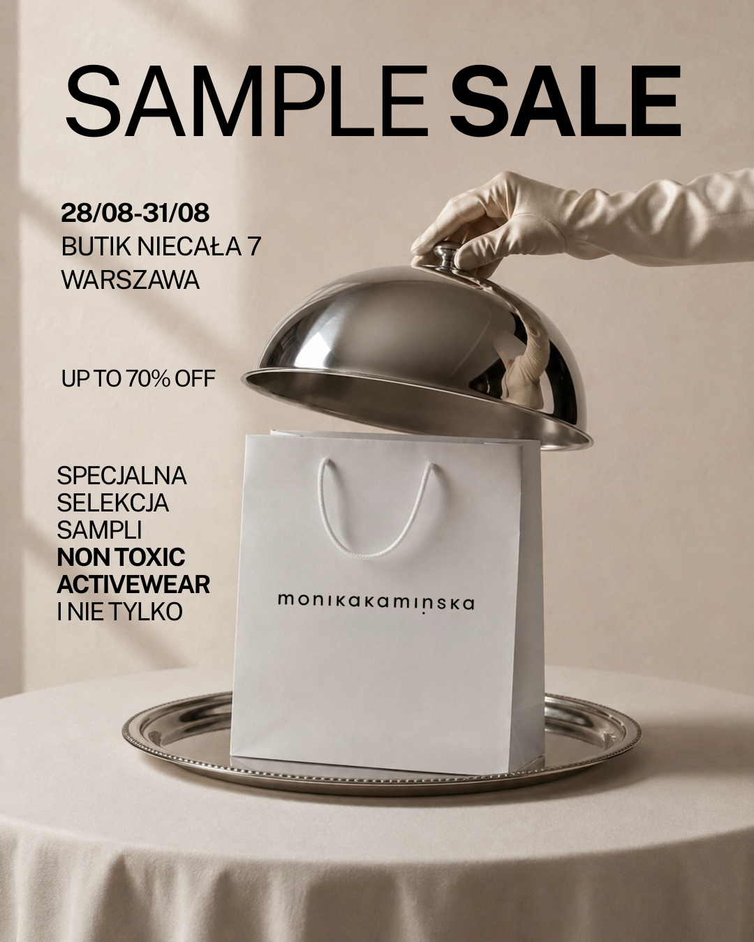 Sample Sale Monika Kamińska x Anwen – 28-31 sierpnia, Butik ul. Niecała 7, Warszawa